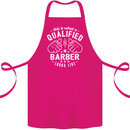 This Is What a Qualified Barber Looks Like Cotton Apron 100% Organic Pink