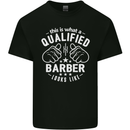 This Is What a Qualified Barber Looks Like Mens Cotton T-Shirt Tee Top Black