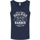 This Is What a Qualified Barber Looks Like Mens Vest Tank Top Navy Blue