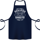 This Is What a Qualified Barrister Looks Like Cotton Apron 100% Organic Navy Blue