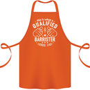 This Is What a Qualified Barrister Looks Like Cotton Apron 100% Organic Orange