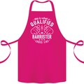 This Is What a Qualified Barrister Looks Like Cotton Apron 100% Organic Pink