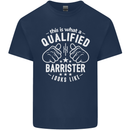 This Is What a Qualified Barrister Looks Like Mens Cotton T-Shirt Tee Top Navy Blue