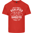 This Is What a Qualified Barrister Looks Like Mens Cotton T-Shirt Tee Top Red