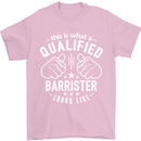 This Is What a Qualified Barrister Looks Like Mens T-Shirt Cotton Gildan Light Pink