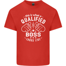 This Is What a Qualified Boss Looks Like Mens Cotton T-Shirt Tee Top Red