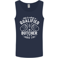 This Is What a Qualified Butcher Looks Like Mens Vest Tank Top Navy Blue