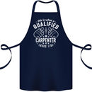 This Is What a Qualified Carpenter Looks Like Cotton Apron 100% Organic Navy Blue