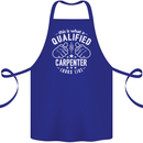 This Is What a Qualified Carpenter Looks Like Cotton Apron 100% Organic Royal Blue