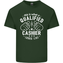 This Is What a Qualified Cashier Looks Like Mens Cotton T-Shirt Tee Top Forest Green