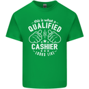 This Is What a Qualified Cashier Looks Like Mens Cotton T-Shirt Tee Top Irish Green