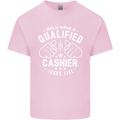This Is What a Qualified Cashier Looks Like Mens Cotton T-Shirt Tee Top Light Pink