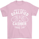 This Is What a Qualified Cashier Looks Like Mens T-Shirt Cotton Gildan Light Pink