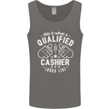 This Is What a Qualified Cashier Looks Like Mens Vest Tank Top Charcoal