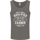 This Is What a Qualified Cashier Looks Like Mens Vest Tank Top Charcoal