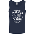 This Is What a Qualified Cashier Looks Like Mens Vest Tank Top Navy Blue
