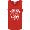 This Is What a Qualified Cashier Looks Like Mens Vest Tank Top Red