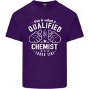 This Is What a Qualified Chemist Looks Like Mens Cotton T-Shirt Tee Top Purple