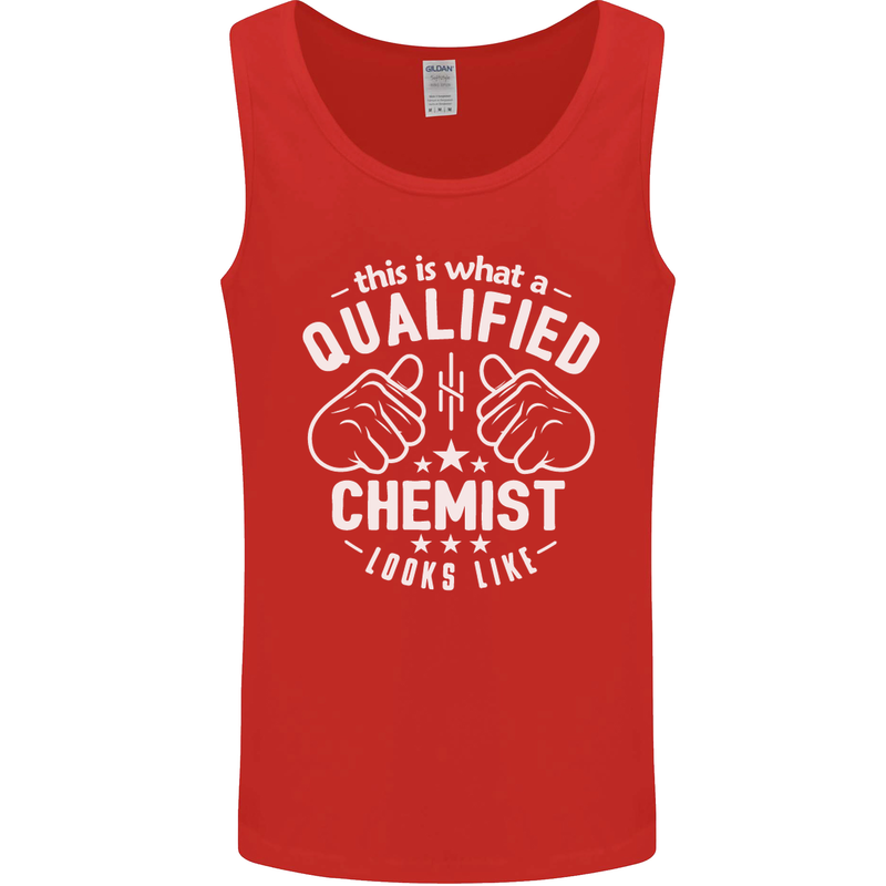 This Is What a Qualified Chemist Looks Like Mens Vest Tank Top Red