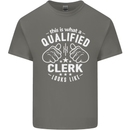 This Is What a Qualified Clerk Looks Like Mens Cotton T-Shirt Tee Top Charcoal