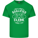 This Is What a Qualified Clerk Looks Like Mens Cotton T-Shirt Tee Top Irish Green