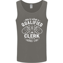 This Is What a Qualified Clerk Looks Like Mens Vest Tank Top Charcoal