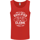 This Is What a Qualified Clerk Looks Like Mens Vest Tank Top Red