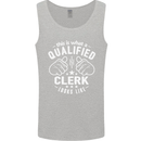 This Is What a Qualified Clerk Looks Like Mens Vest Tank Top Sports Grey