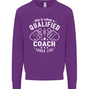 This Is What a Qualified Coach Looks Like Mens Sweatshirt Jumper Purple