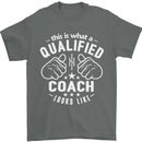 This Is What a Qualified Coach Looks Like Mens T-Shirt Cotton Gildan Charcoal