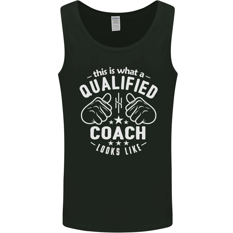 This Is What a Qualified Coach Looks Like Mens Vest Tank Top Black