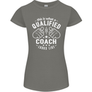 This Is What a Qualified Coach Looks Like Womens Petite Cut T-Shirt Charcoal