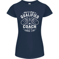 This Is What a Qualified Coach Looks Like Womens Petite Cut T-Shirt Navy Blue