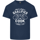 This Is What a Qualified Cook Looks Like Mens Cotton T-Shirt Tee Top Navy Blue