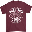 This Is What a Qualified Cook Looks Like Mens T-Shirt Cotton Gildan Maroon
