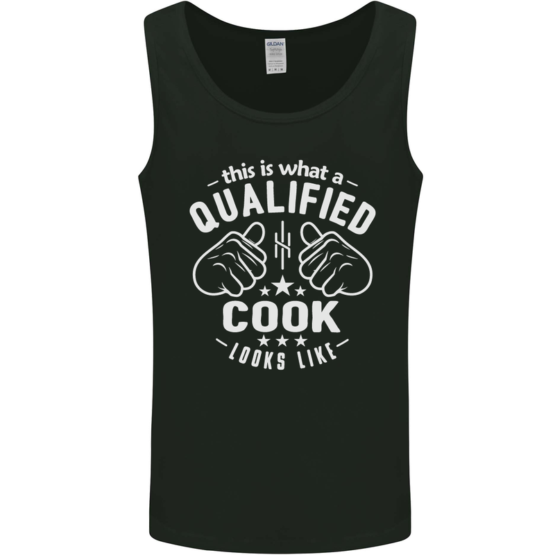 This Is What a Qualified Cook Looks Like Mens Vest Tank Top Black