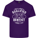 This Is What a Qualified Dentist Looks Like Mens Cotton T-Shirt Tee Top Purple