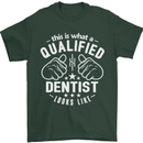This Is What a Qualified Dentist Looks Like Mens T-Shirt Cotton Gildan Forest Green