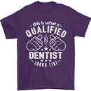 This Is What a Qualified Dentist Looks Like Mens T-Shirt Cotton Gildan Purple