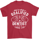 This Is What a Qualified Dentist Looks Like Mens T-Shirt Cotton Gildan Red