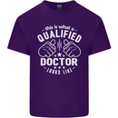 This Is What a Qualified Doctor Looks Like Mens Cotton T-Shirt Tee Top Purple