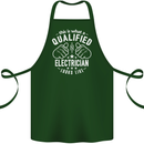 This Is What a Qualified Electrician Looks Like Cotton Apron 100% Organic Forest Green
