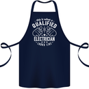 This Is What a Qualified Electrician Looks Like Cotton Apron 100% Organic Navy Blue