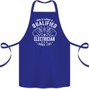 This Is What a Qualified Electrician Looks Like Cotton Apron 100% Organic Royal Blue