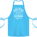 This Is What a Qualified Electrician Looks Like Cotton Apron 100% Organic Turquoise