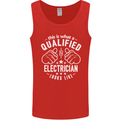This Is What a Qualified Electrician Looks Like Mens Vest Tank Top Red