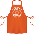 This Is What a Qualified Engineer Looks Like Cotton Apron 100% Organic Orange