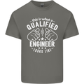 This Is What a Qualified Engineer Looks Like Mens Cotton T-Shirt Tee Top Charcoal