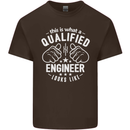 This Is What a Qualified Engineer Looks Like Mens Cotton T-Shirt Tee Top Dark Chocolate