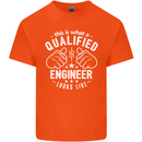 This Is What a Qualified Engineer Looks Like Mens Cotton T-Shirt Tee Top Orange